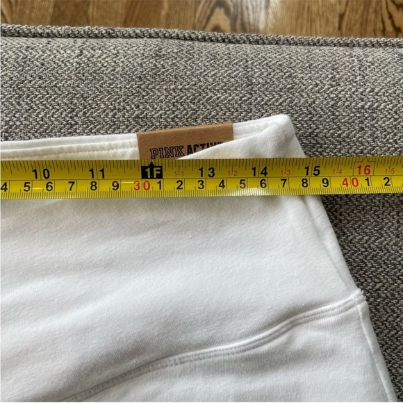 NWT PINK Victoria's Secret HighWhite Waist Crossover Skirt - White SKORT Size L - Picture 6 of 7